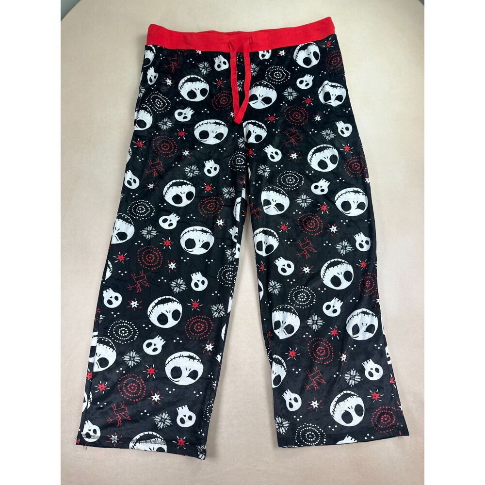 Disney Nightmare Before Christmas Jack Skellington Fleece Pajama Pants XXL Red